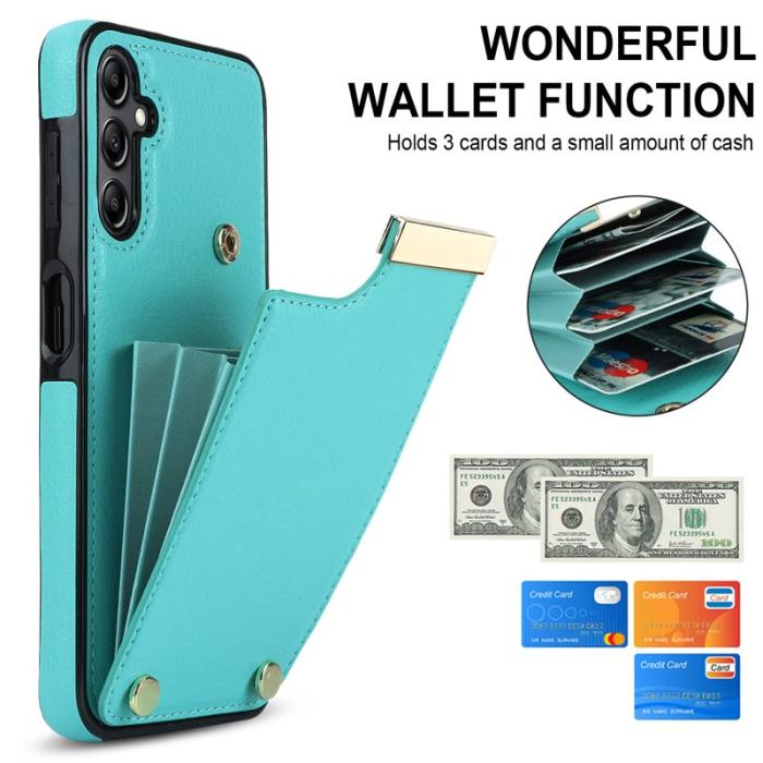 OEM - Mobilfodral för Samsung Galaxy S26 Plus TPU + Konstläder - Mintgrön