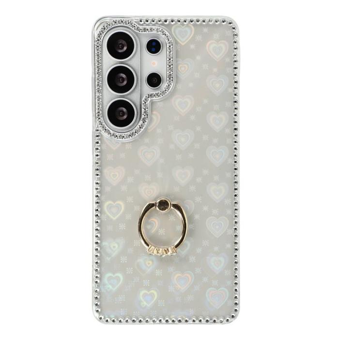 OEM - Mobilskal för Samsung Galaxy S26 Ultra Ring Kickstand TPU + PC - Transparent