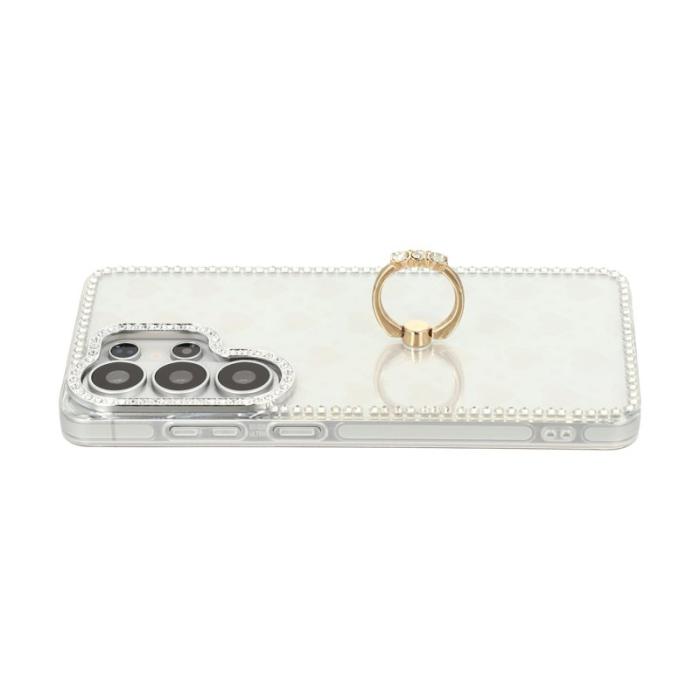 OEM - Mobilskal för Samsung Galaxy S26 Ultra Ring Kickstand TPU + PC - Transparent
