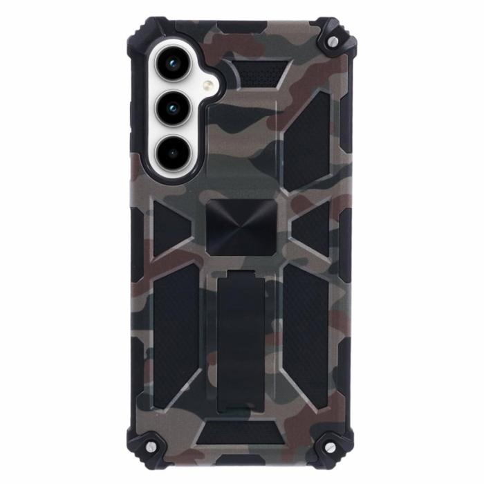 OEM - Mobilskal för Samsung Galaxy S26 Kickstand PC + TPU - Armégrön