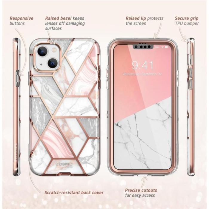 SupCase - SupCase iPhone 14 Plus Skal Cosmo - Marble