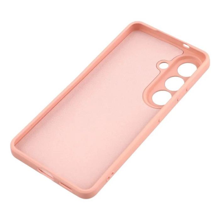 WANLONFENG - WANLONFENG Mobilskal för Samsung Galaxy S26 TPU med härdat glas - Rosa