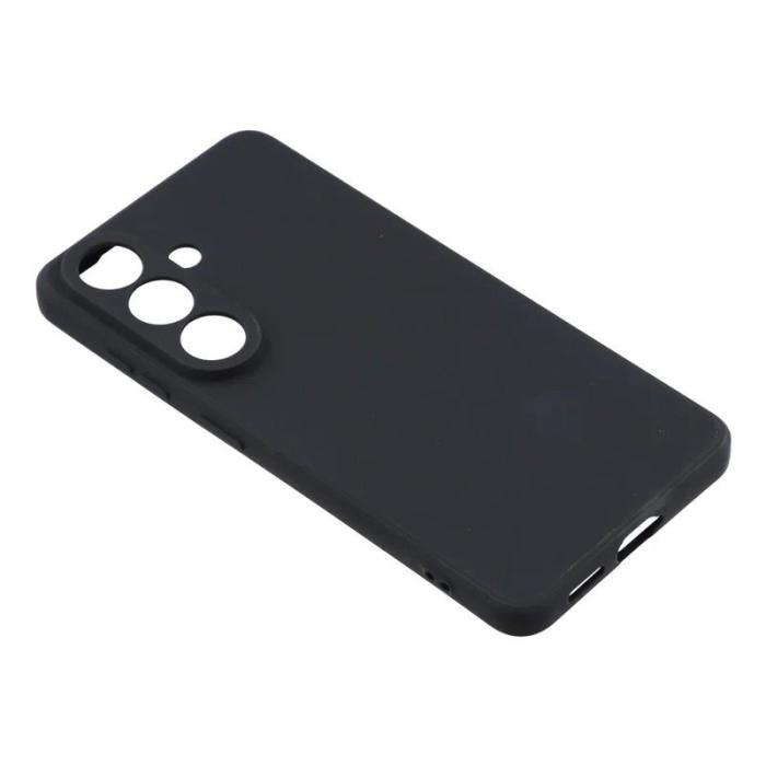 WANLONFENG - WANLONFENG Mobilskal för Samsung Galaxy S26 TPU med härdat glas - Svart