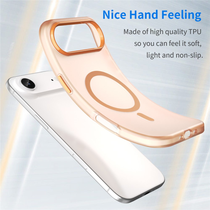 A-One Brand - iPhone 17 Air Mobilskal MagSafe Slim Matte Translucent - Orange