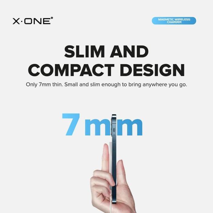 X-One - X-One MagSafe Trådlös Laddare - Vit