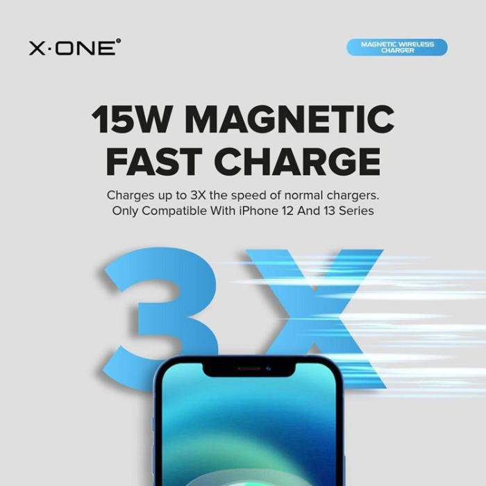 X-One - X-One MagSafe Trådlös Laddare - Vit