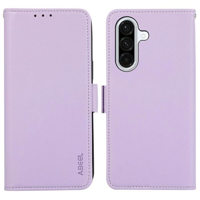 ABEEL - ABEEL Mobilskal till Samsung Galaxy A56 5G KonstLäder RFID-Skydd - Lila