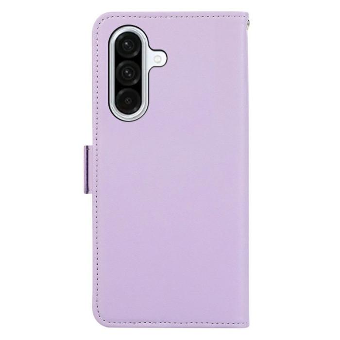 ABEEL - ABEEL Mobilskal till Samsung Galaxy A56 5G KonstLäder RFID-Skydd - Lila