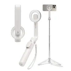 Spigen - Spigen Magsafe Selfiestick Bluetooth Tripod S571W - Beige