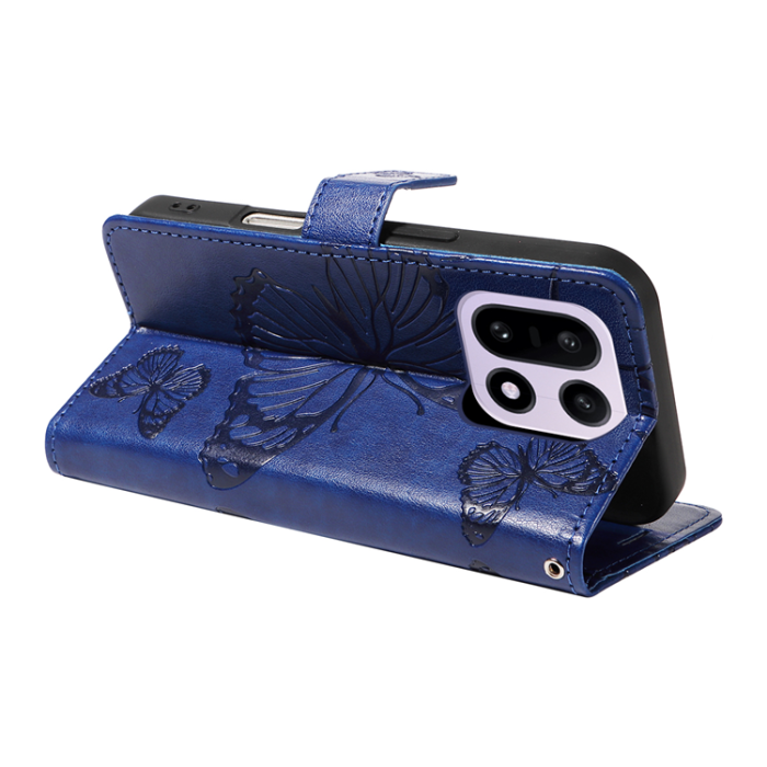 A-One Brand - OnePlus 15 5G Konstläder Plånboksfodral Floral Butterfly Imprinted