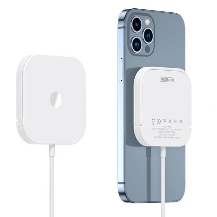 DUZZONA - Duzzona Magsafe Trådlös laddare med stativfunktion - Vit