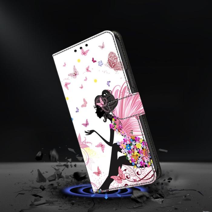 OEM - Samsung Galaxy S26 Plånboksfodral Fällbart Ställ Konstläder Mönster - Fjäril