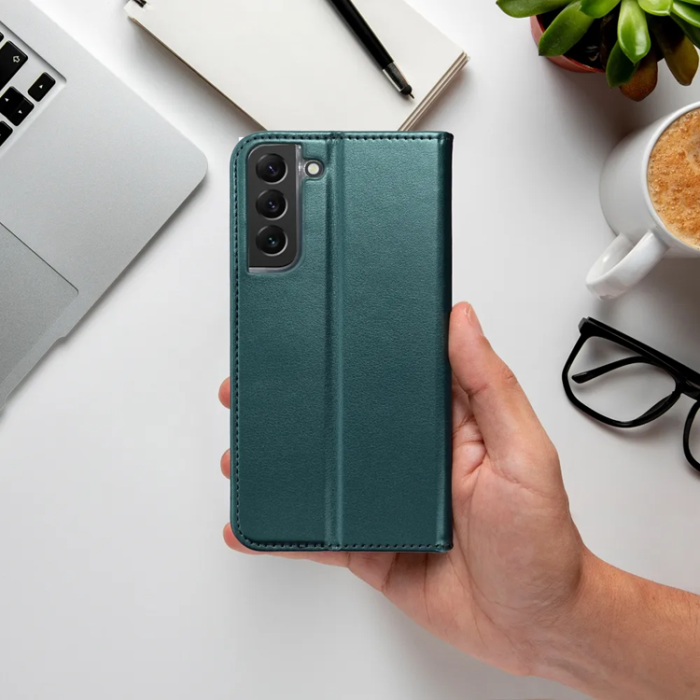 OEM - Galaxy A36 Plånboksfodral Smart Magneto - Mörkgrön