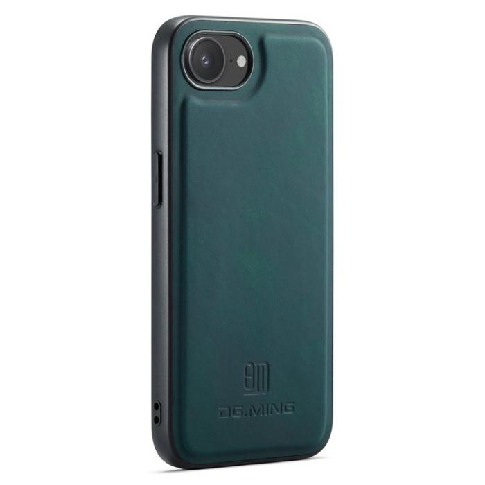 DG.MING - DG.MING Mobilskal till iPhone 16e PU Läder PC + TPU Hybrid Grön