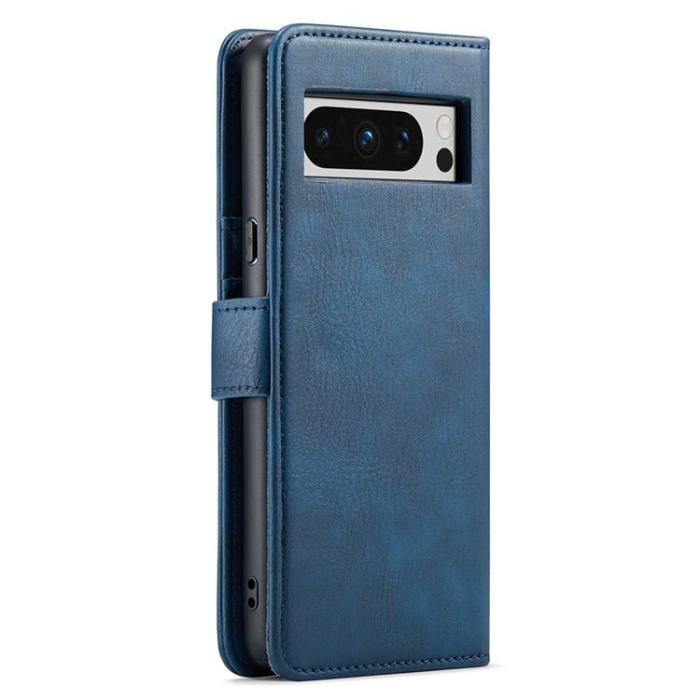 DG.MING - DG.MING Google Pixel 8 Pro Plånboksfodral Äkta Läder - Blå