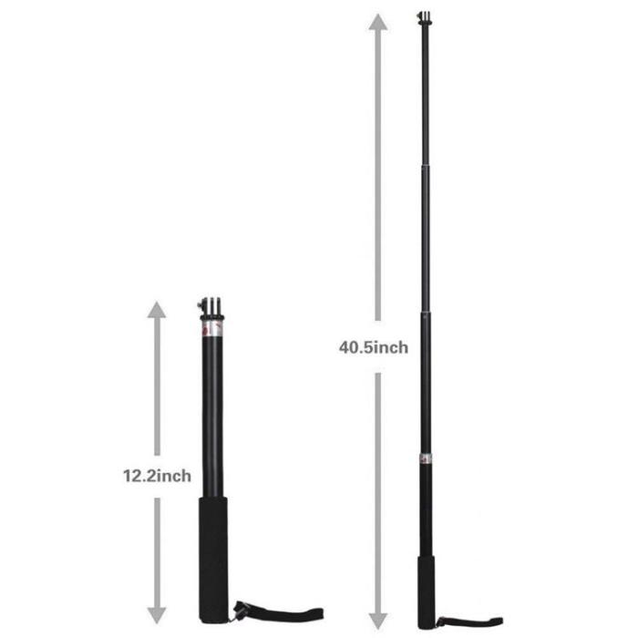 Tech-Protect - Tech-Protect Monopad och Selfie Stick Gopro Hero - Svart