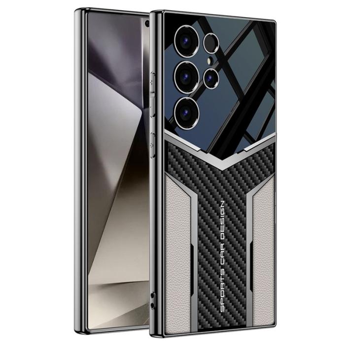 GKK - GKK Samsung Galaxy S24 Ultra Fodral KonstLäder - Grå