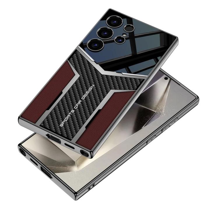 GKK - GKK Samsung Galaxy S24 Ultra Fodral KonstLäder - Grå