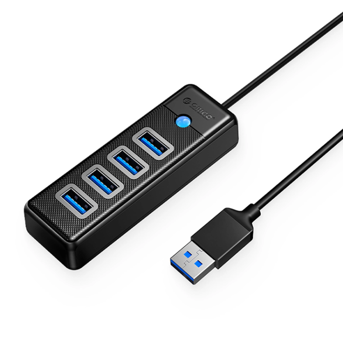 ORICO - Orico USB-A Hubb 4xUSB-A 3.0 15cm - Svart