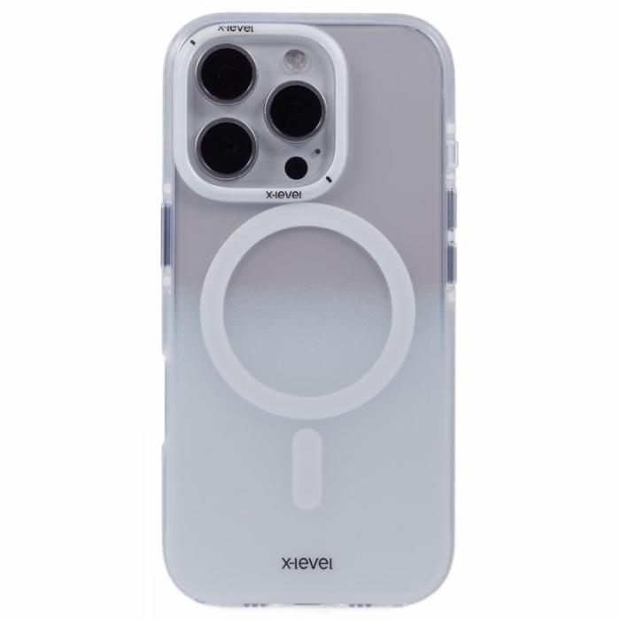 X-Level - X-LEVEL Mobilskal till iPhone 16 Pro MagSafe TPU Gradient Vit
