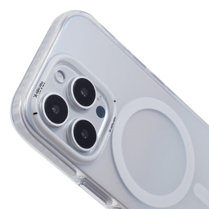 X-Level - X-LEVEL Mobilskal till iPhone 16 Pro MagSafe TPU Gradient Vit