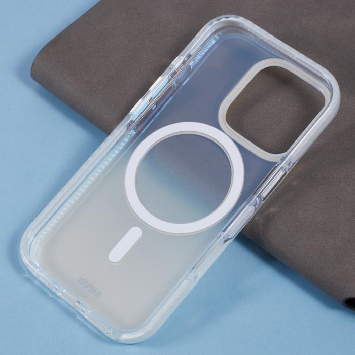 X-Level - X-LEVEL Mobilskal till iPhone 16 Pro MagSafe TPU Gradient Vit