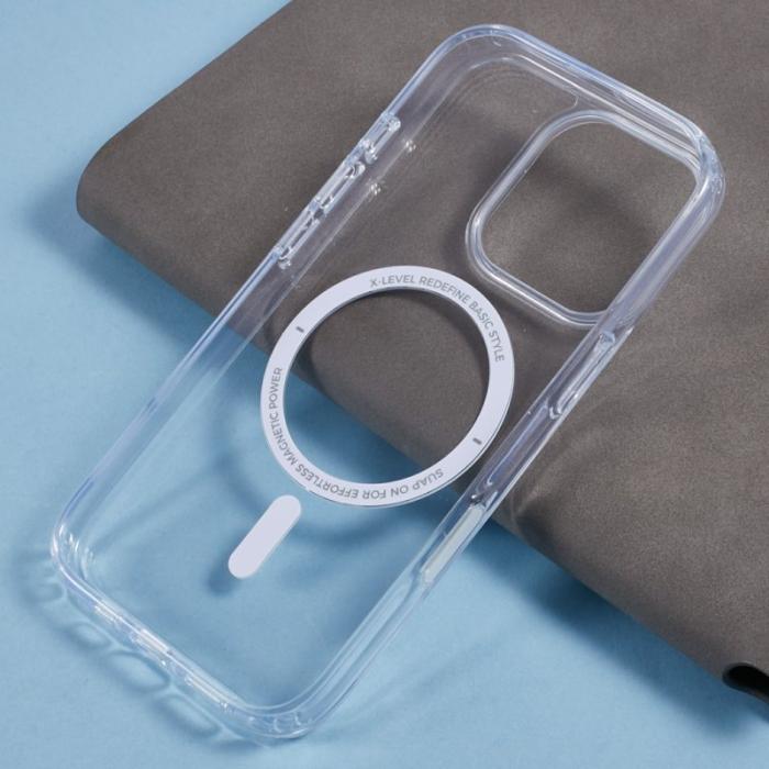 X-Level - X-LEVEL Mobilskal till iPhone 16 Pro MagSafe TPU+PC Klar med Kamerakontroll