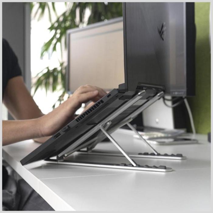 4smarts - 4smarts Laptopstativ ErgoFix H18 - Silver