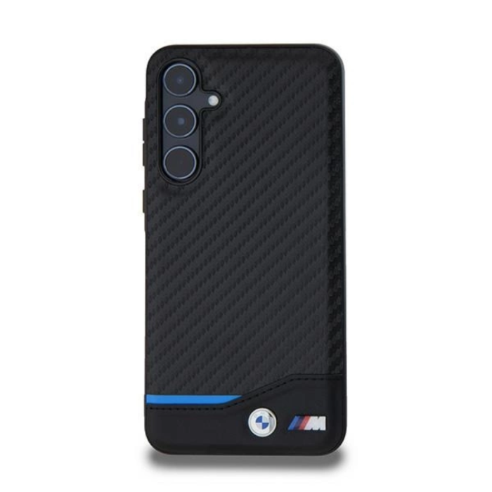 BMW - BMW Galaxy A55 Mobilskal Läder Carbon - Svart