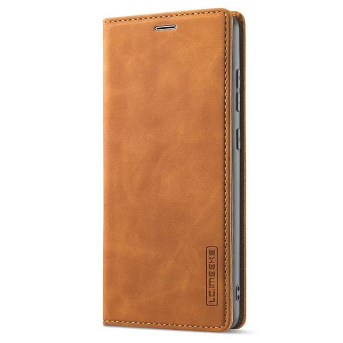 LC.imeeke - LC.IMEEKE Magnetic Plånboksfodral Galaxy A33 5G - Brun