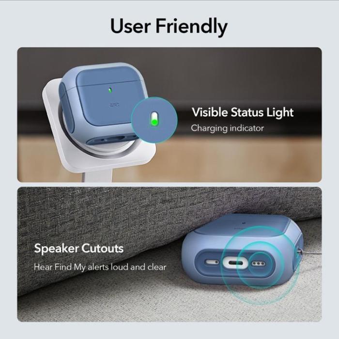 ESR - ESR Airpods 4 Skal Magsafe Orbit Halolock - Blå