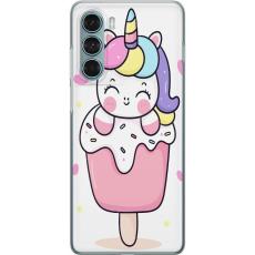 iSecrets - Mobilskal till Motorola Moto G200 5G med Glad enhörning