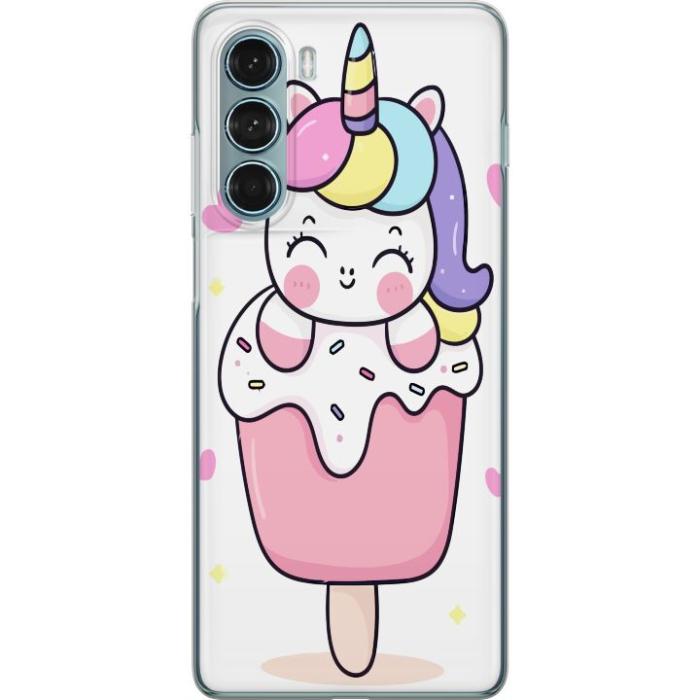 iSecrets - Mobilskal till Motorola Moto G200 5G med Glad enhörning