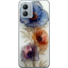 Gustaf - Mobilskal till Motorola Moto G53 med Silkesblommor