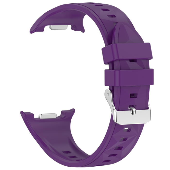 A-One Brand - Galaxy Watch 8/8 Classic (40/44/46mm) Armband Textured - Mörklila
