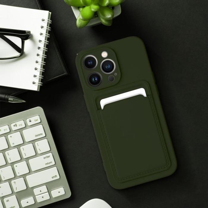 OEM - iPhone 16 Plus Mobilskal Korthållare - Grön