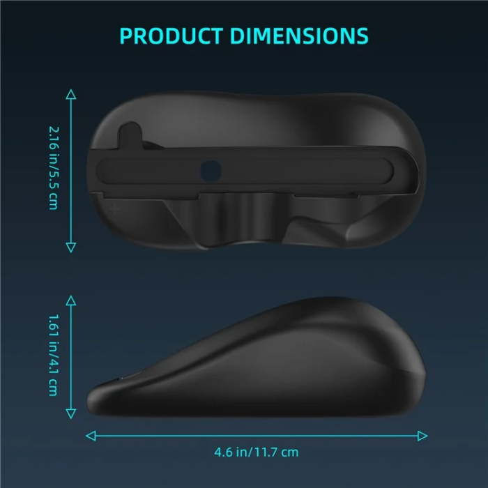 JYS - JYS 2st Nintendo Switch 2 Joy-Con Grip Mus Controller Base - Svart