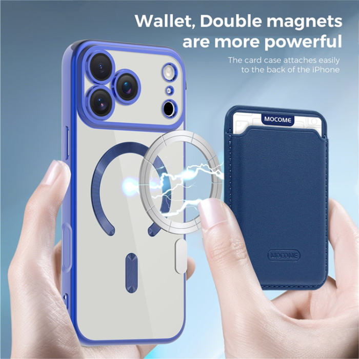 A-One Brand - iPhone 17 Pro Max Mobilskal MagSafe Korthållare TPU + PC
