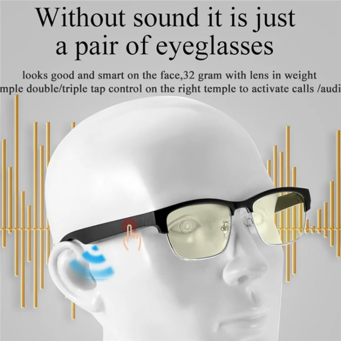 OEM - Smart Glasses Bluetooth-kompatibel TWS Hörlurar KY02B - Guld