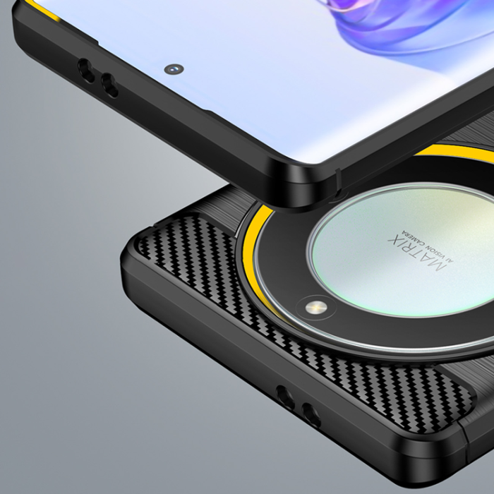 UTGATT1 - Huawei Honor Magic5 Lite/X40/X9a Mobilskal Carbon - Svart