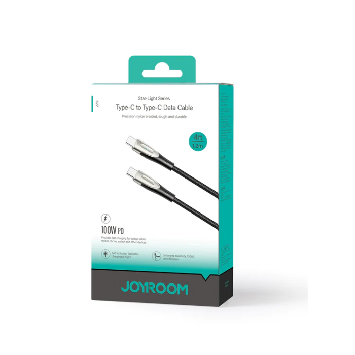 Joyroom - Joyroom USB-C till USB-C kabel 1.2m - Svart