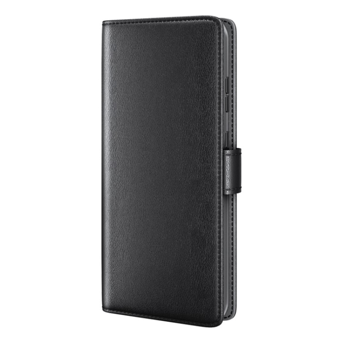 A-One Brand - Galaxy S23 Ultra Plånboksfodral Äkta Läder - Svart