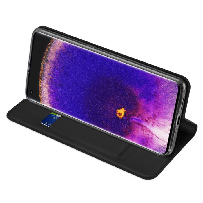 Dux Ducis - Dux Ducis Oppo Find X5 Plånboksfodral Skin Pro - Svart