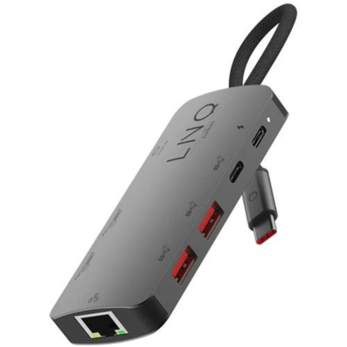 UTGATT1 - LINQ Elements 8in1 8K Pro Multiport Hub USB-C