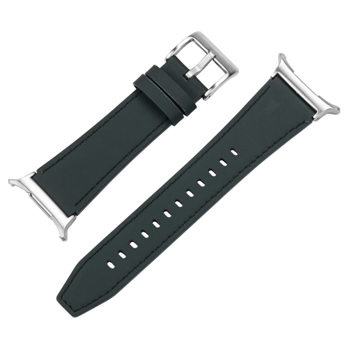 A-One Brand - Galaxy Watch 8/8 Classic (40/44/46mm) Armband Genuine Cow Läder - Blå