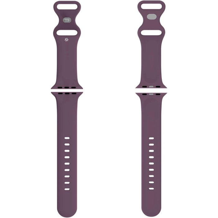Celly - Celly Apple Watch (38/40/41mm) Armband Silikon - Lila