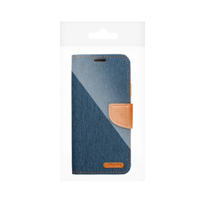 OEM - iPhone 16 Plånboksfodral Canvas - Marinblå