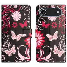A-One Brand - iPhone Air Plånboksfodral Pattern Print - Svart Fjäril