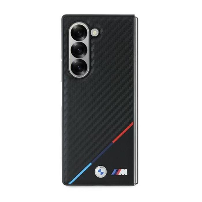 BMW - BMW Galaxy Z Fold 6 Mobilskal MagSafe Carbon Tricolor - Svart