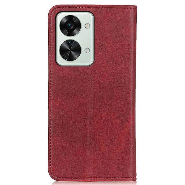 A-One Brand - OnePlus Nord 2T 5G Plånboksfodral Split Flip - Röd